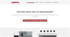 Desktop Screenshot of hjemmeside.dk